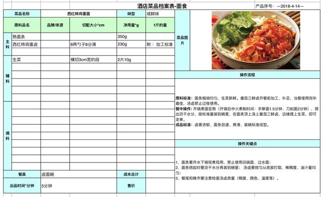 餐厅正确控制食材成本的方法、菜品毛利率计算工具表及标准食谱卡在菜单管理中的应用